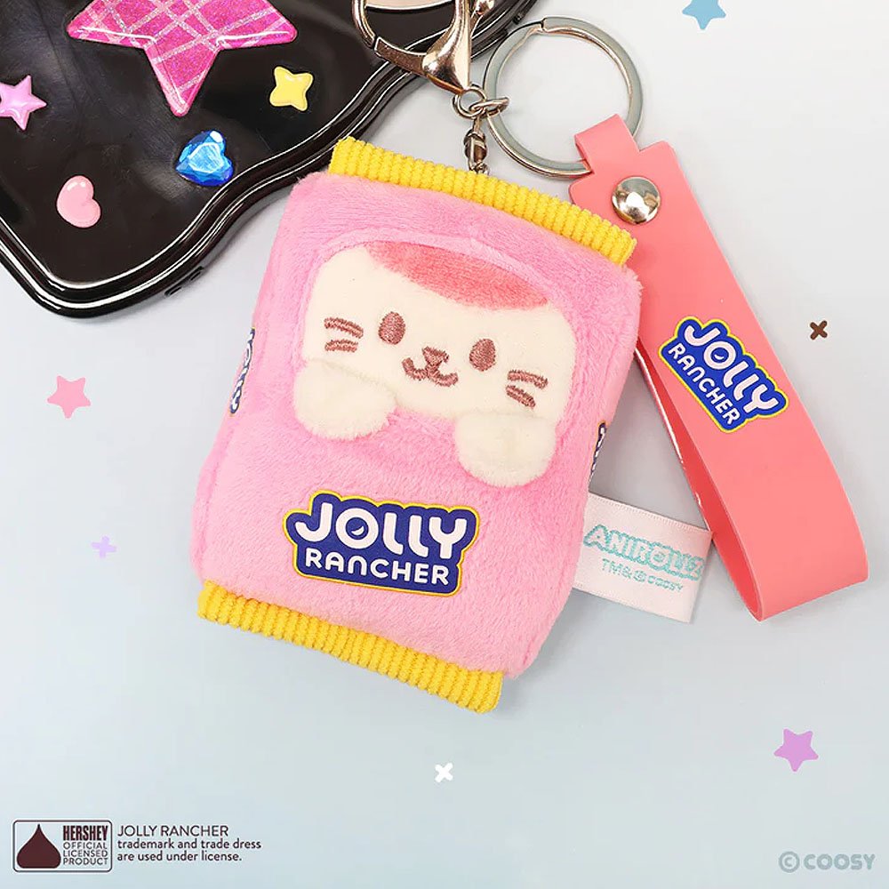 Anirollz x Jolly Rancher Kittiroll Plush Strap Charm Keychain