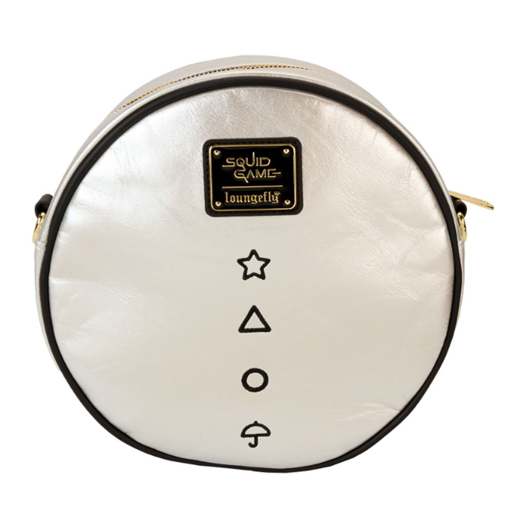 Loungefly x Squid Game Dalgona Candy Tin Crossbody Bag With Coin Bag