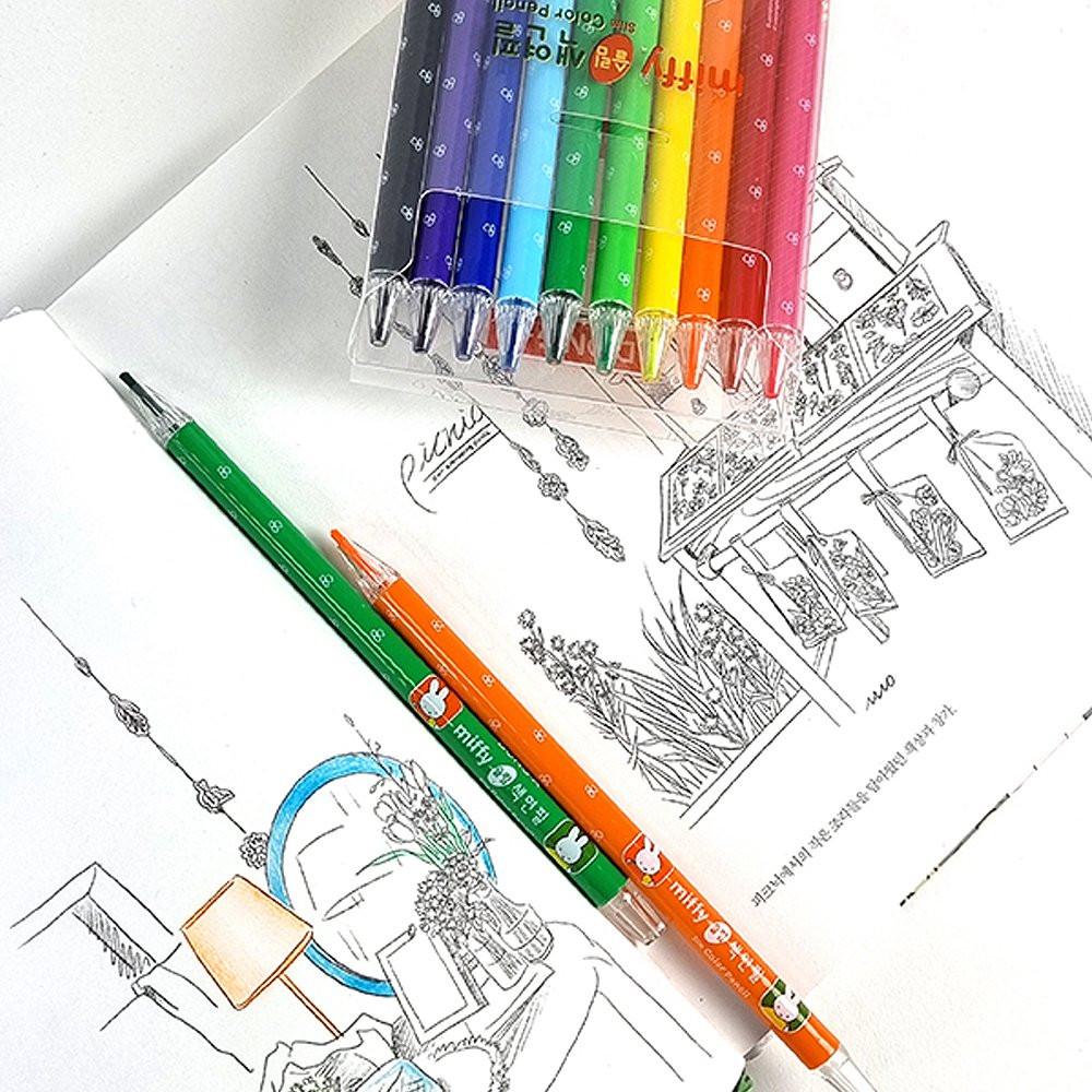Miffy 10 Colors Slim Pencil Set