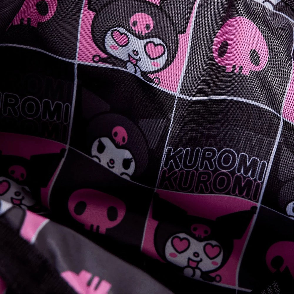 Loungefly x Sanrio Kuromi Cosplay Convertible Nylon Belt Bag with Coin Bag