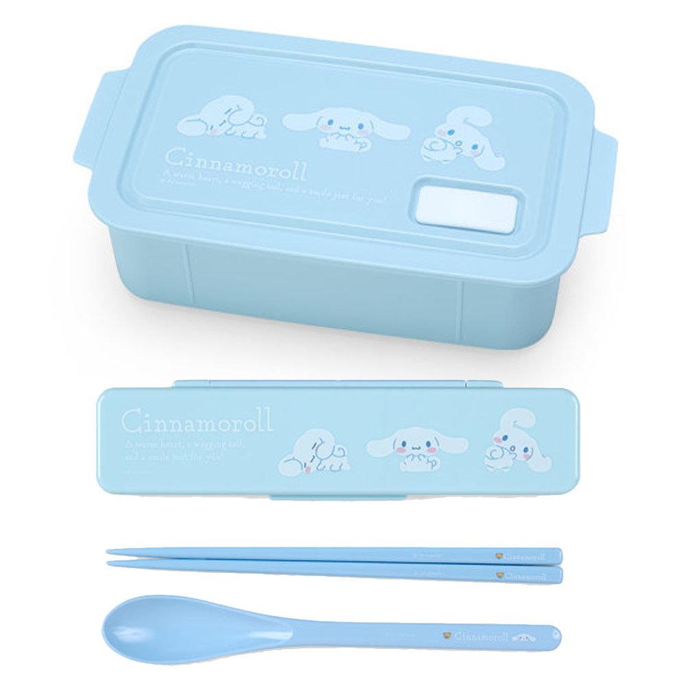 Cinnamoroll Bento Box & Chopsticks & Spoon with Case Set