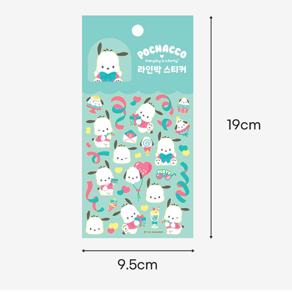 Sanrio Character Gold Bolder Sticker