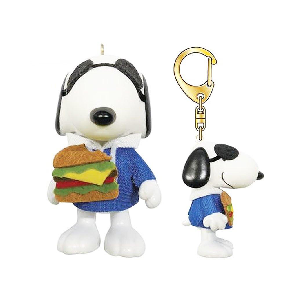 Peanuts Snoopy Costume Keychain: Hamburger