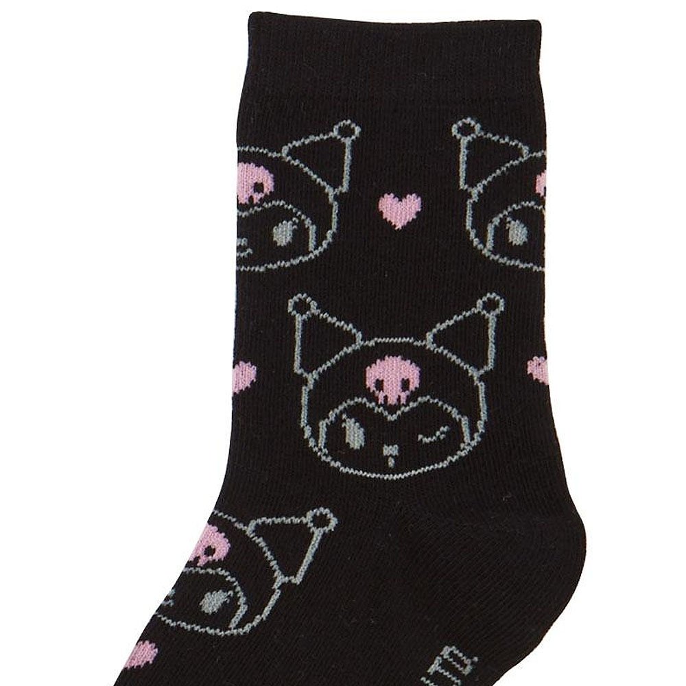 Kuromi 3Pair Sneaker Socks :Purple