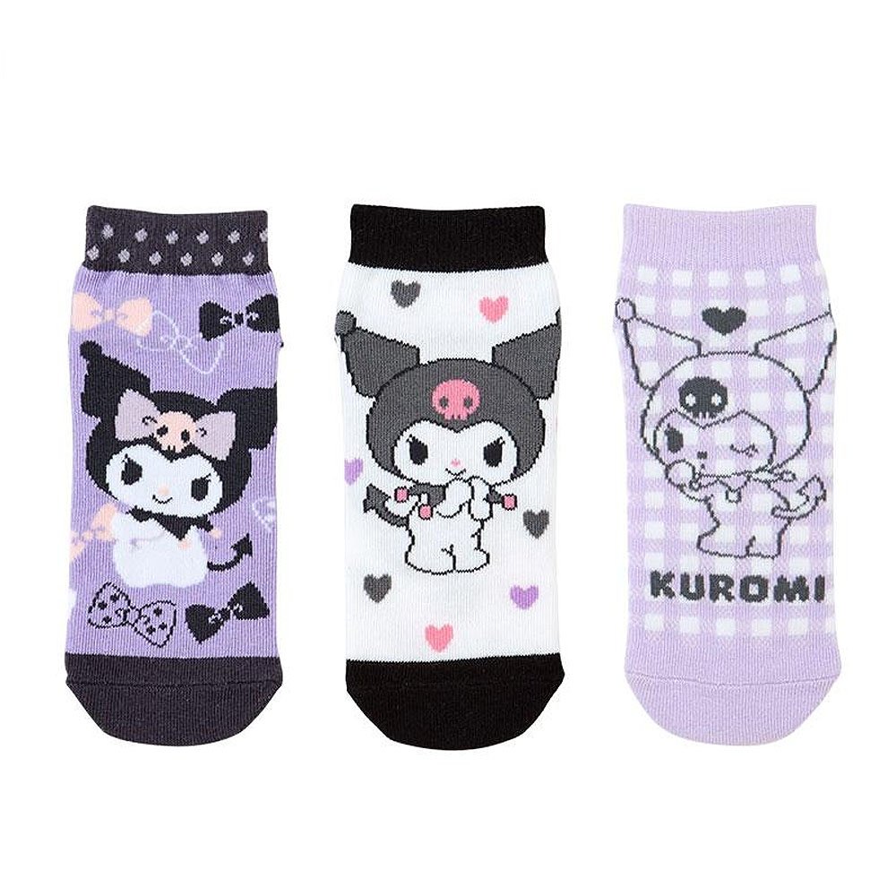 Kuromi 3Pair Sneaker Socks