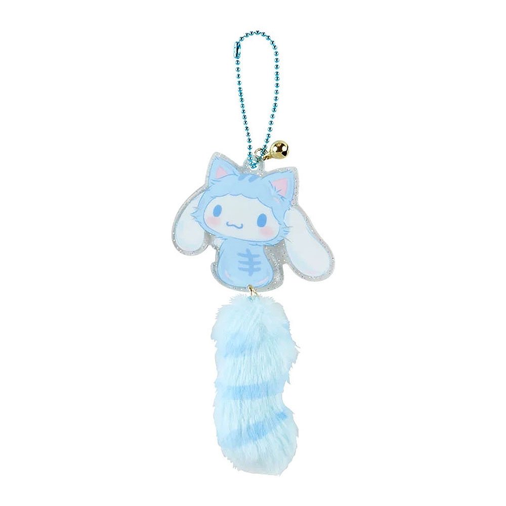 Sanrio Cat Acrylic Fur Tail Keyring
