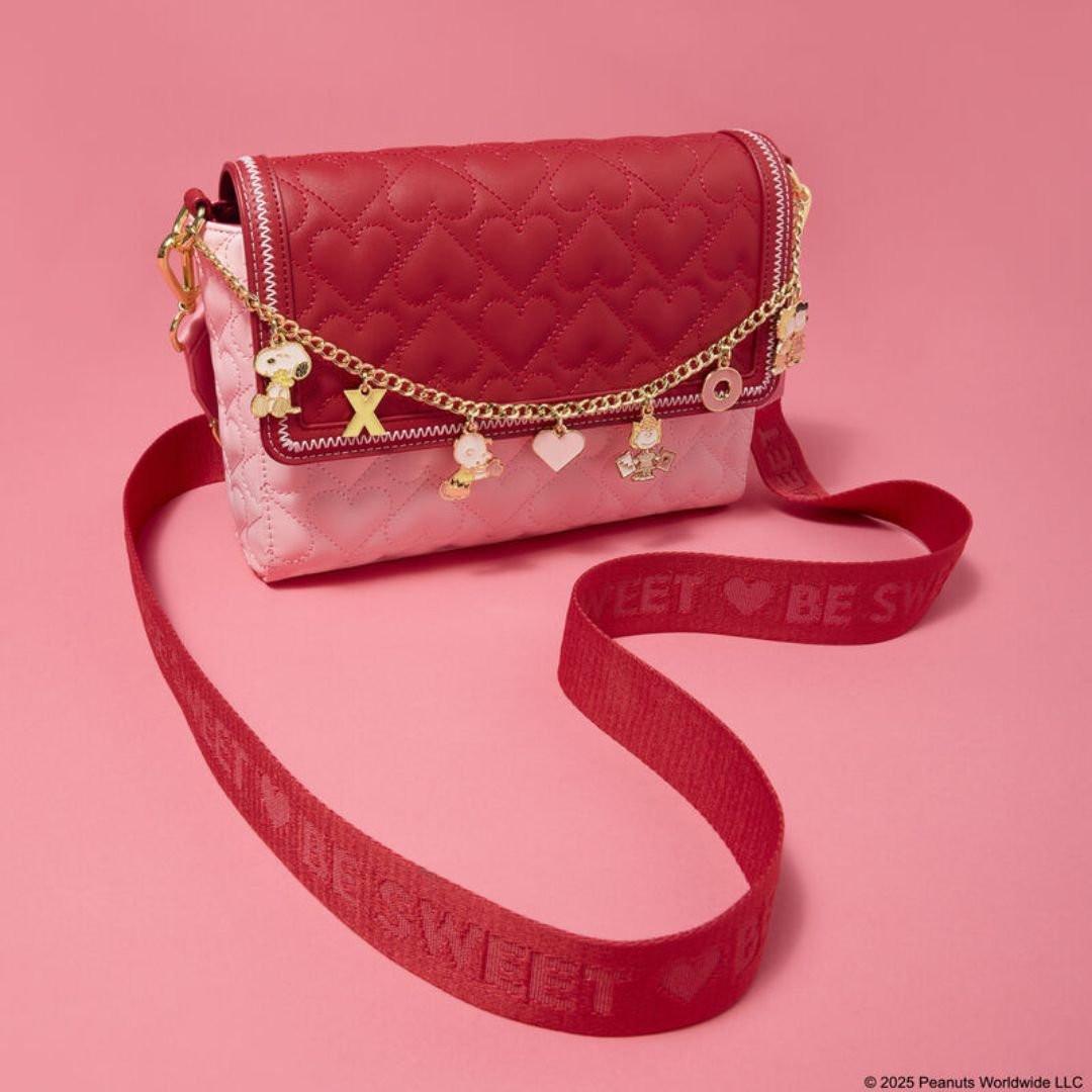 Loungefly x Peanuts Snoopy Valentine's Day Charm Crossbody Bag