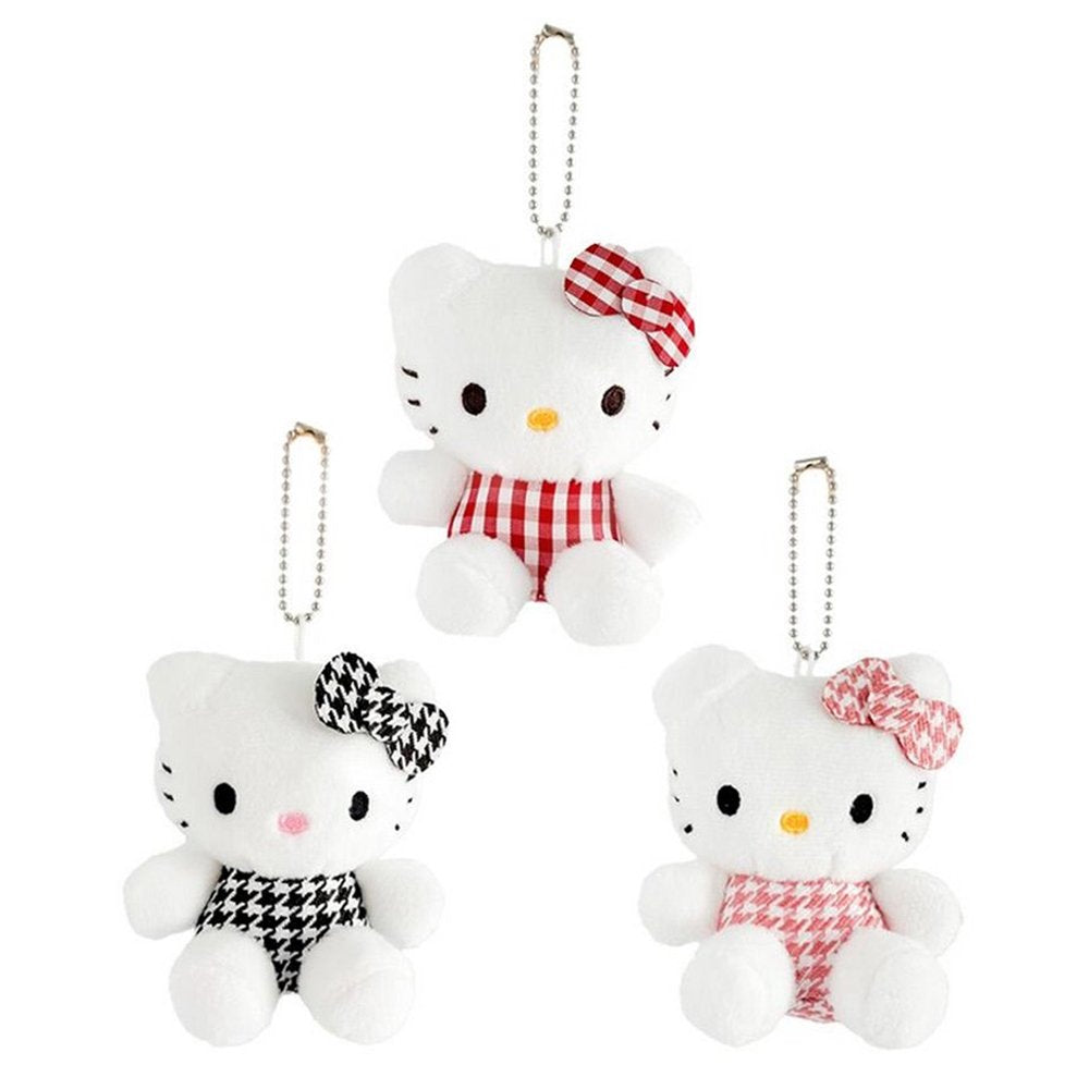 Sanrio Hello Kitty Pattern Plush Mascot Clip-on Keychain