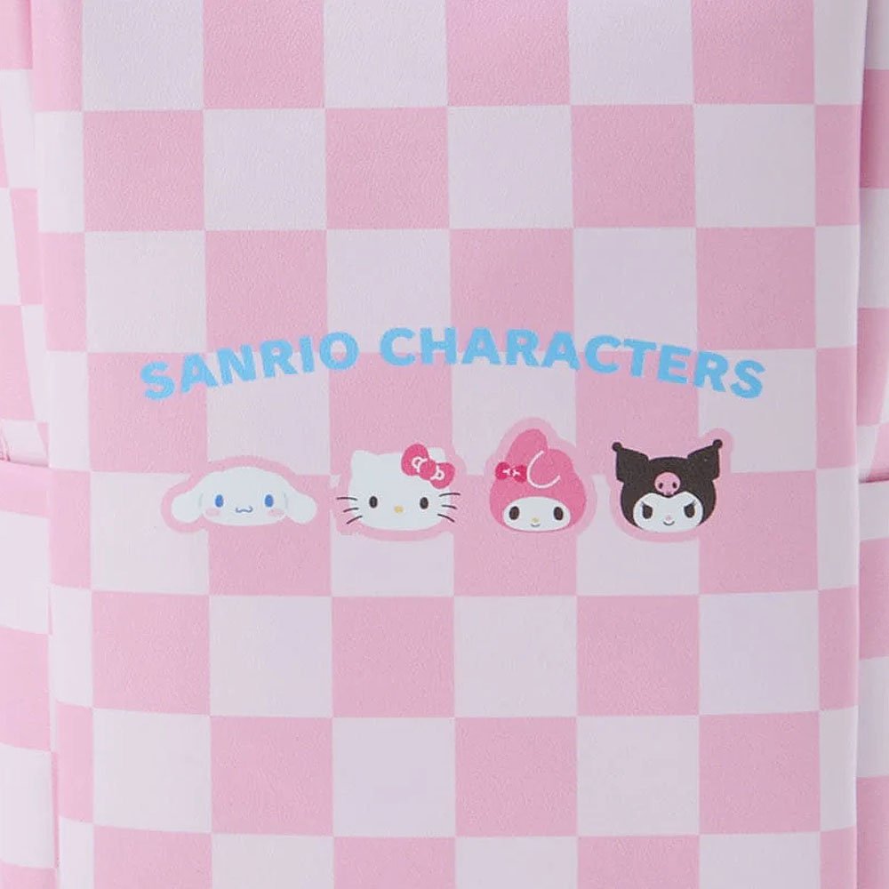 Sanrio Characters PVC Shoulder Bag :Pastel Check