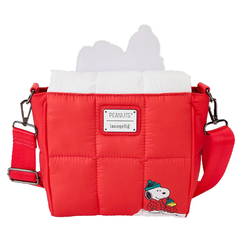 Loungefly x Peanuts Snoopy & Woodstock Snow Day Doghouse Crossbody Bag