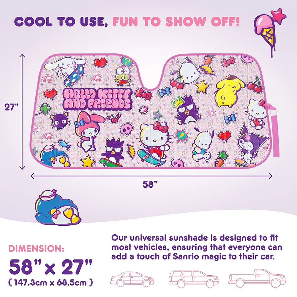 Sanrio Characters Car Sunshade