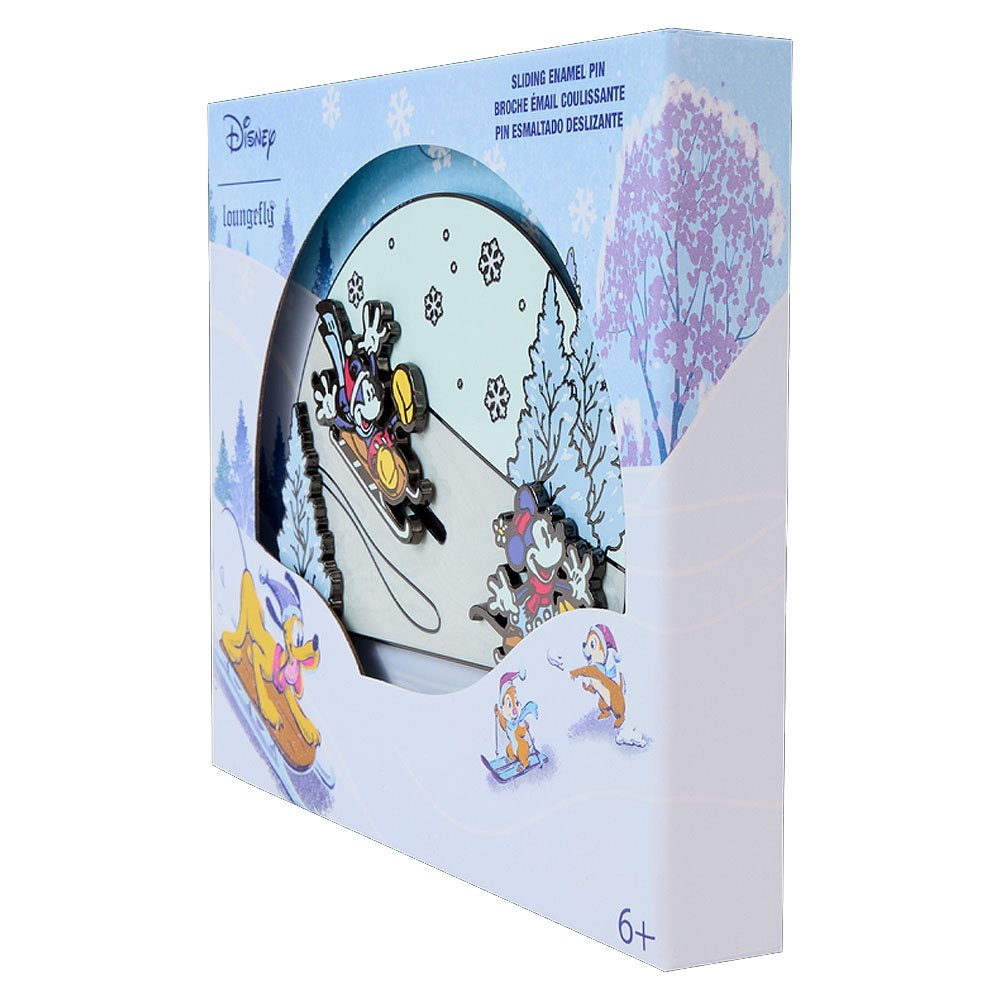 Loungefly x Mickey & Friends Winter Wonderland 3" Collector Box Sliding Pin
