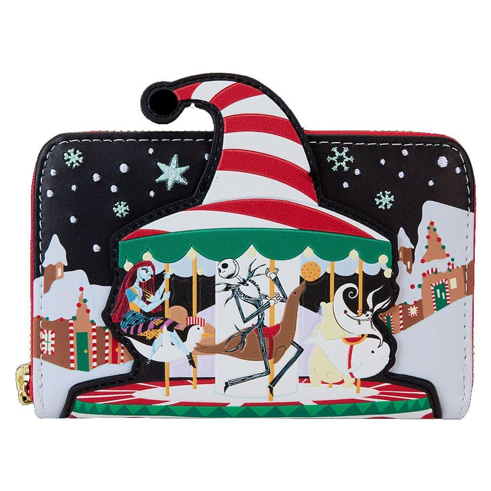 Loungefly x The Nightmare Before Christmas Candy Cane Carousel Zip Around Wallet