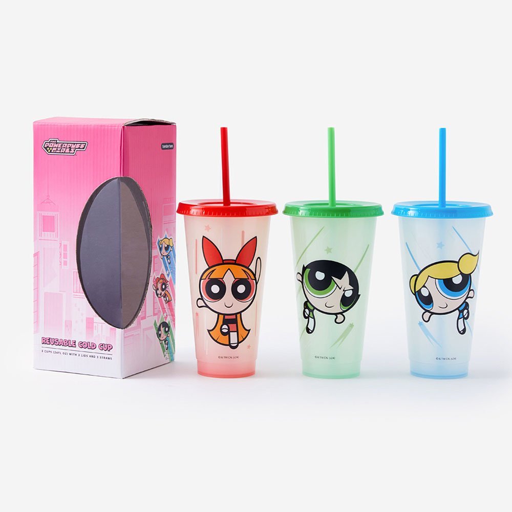 Powerpuff Girls Reusable Cold Cups Set