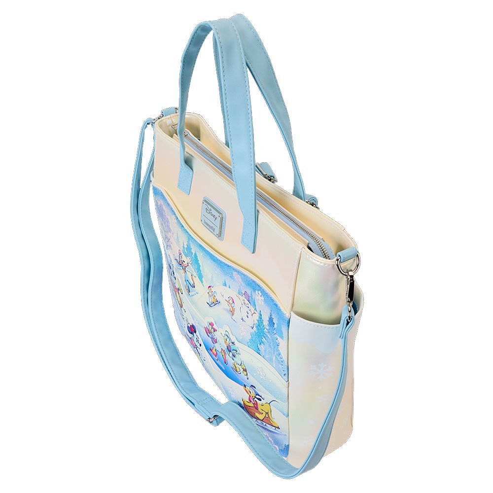 Loungefly x Mickey & Friends Winter Wonderland Scene Convertible Backpack & Tote Bag
