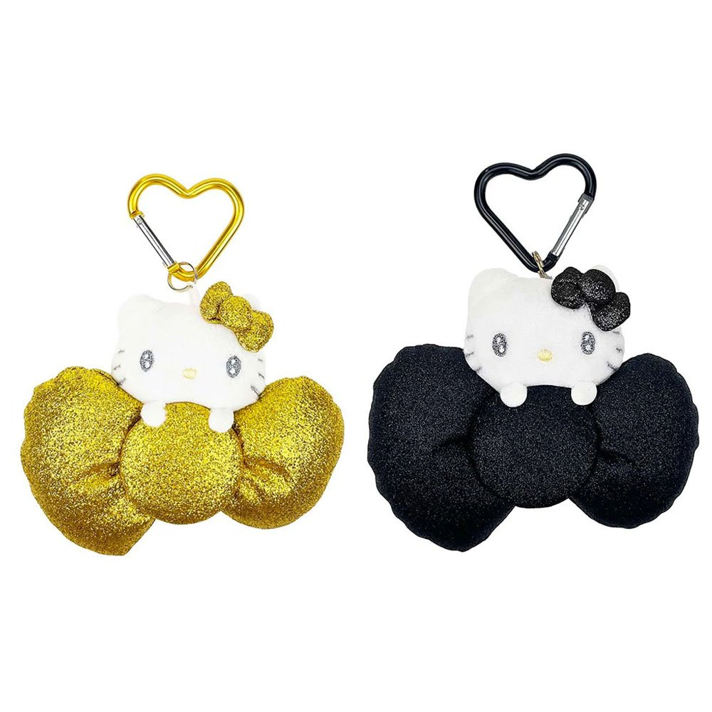 Sanrio Hello Kitty 50th Anniv. Plush Mascot Keychain :Metallic Bow