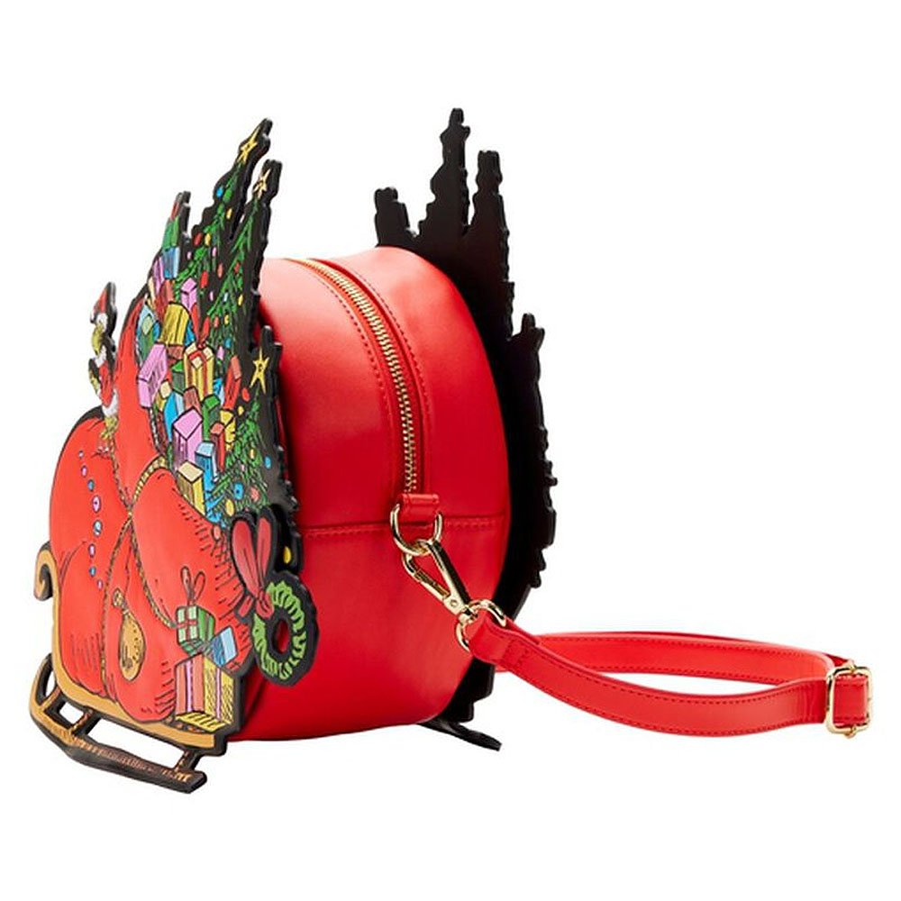 Loungefly x Dr. Seuss' How The Grinch Stole Christmas! Grinch Sleigh Crossbody Bag