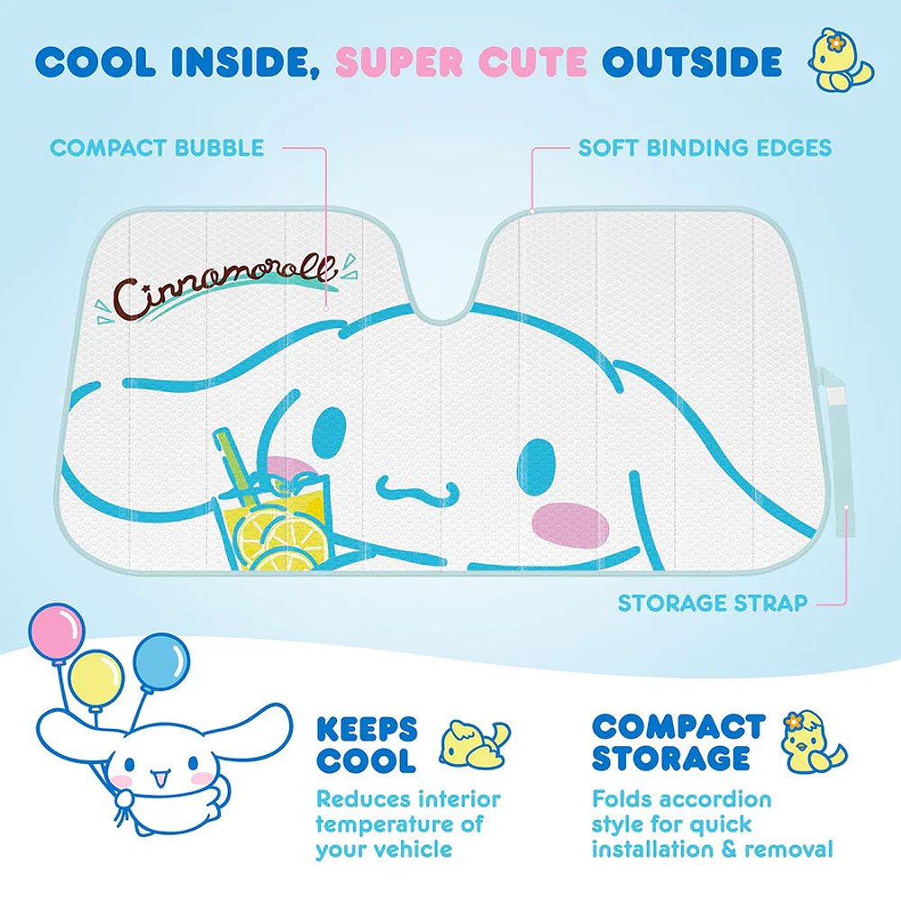 Sanrio Cinnamoroll Car Sunshade