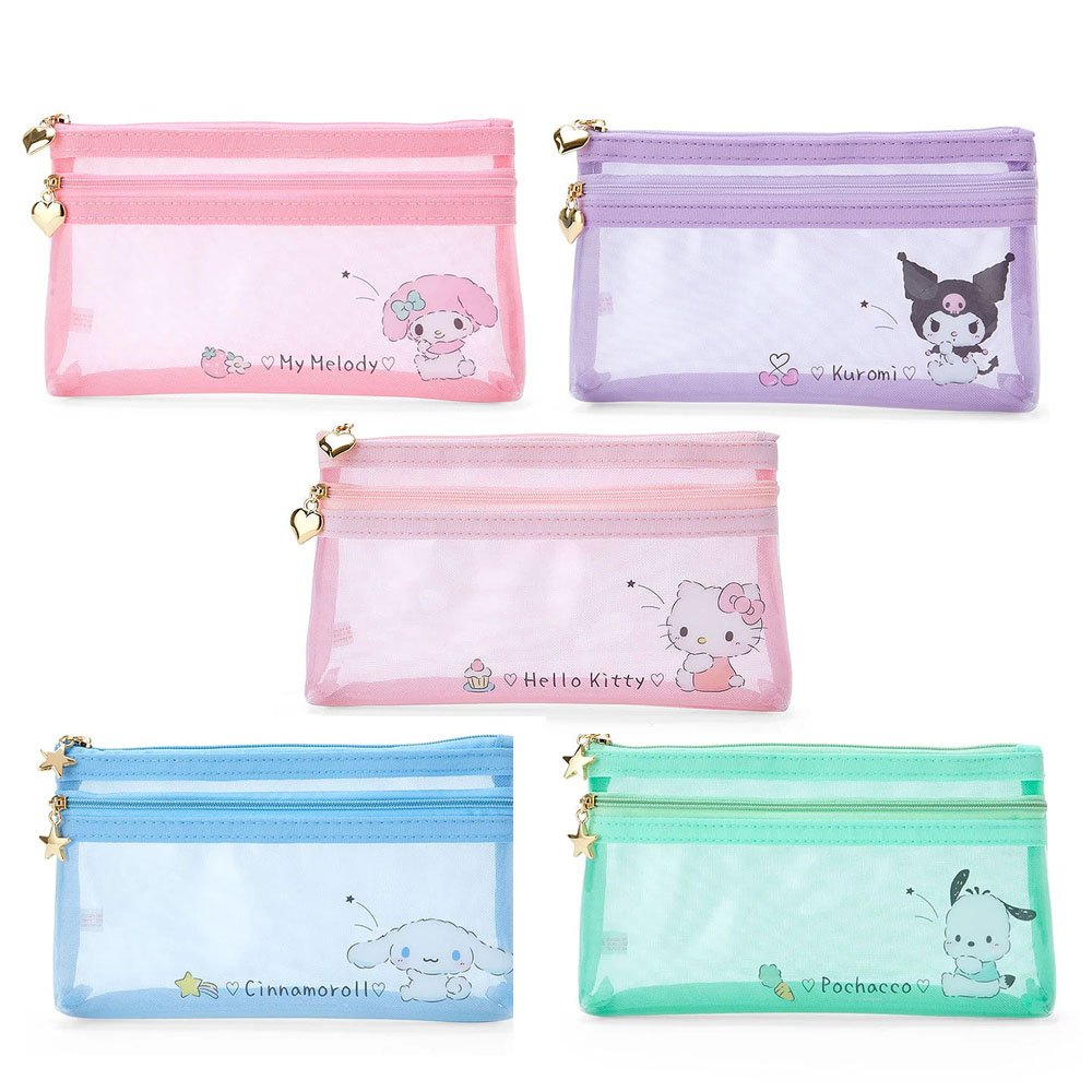 Sanrio Character Mesh Pencil Pouch