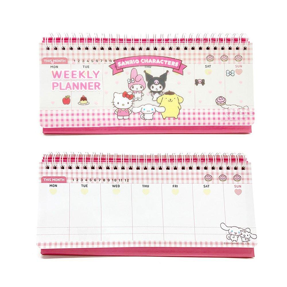 Sanrio Characters Standing Weekly Planner