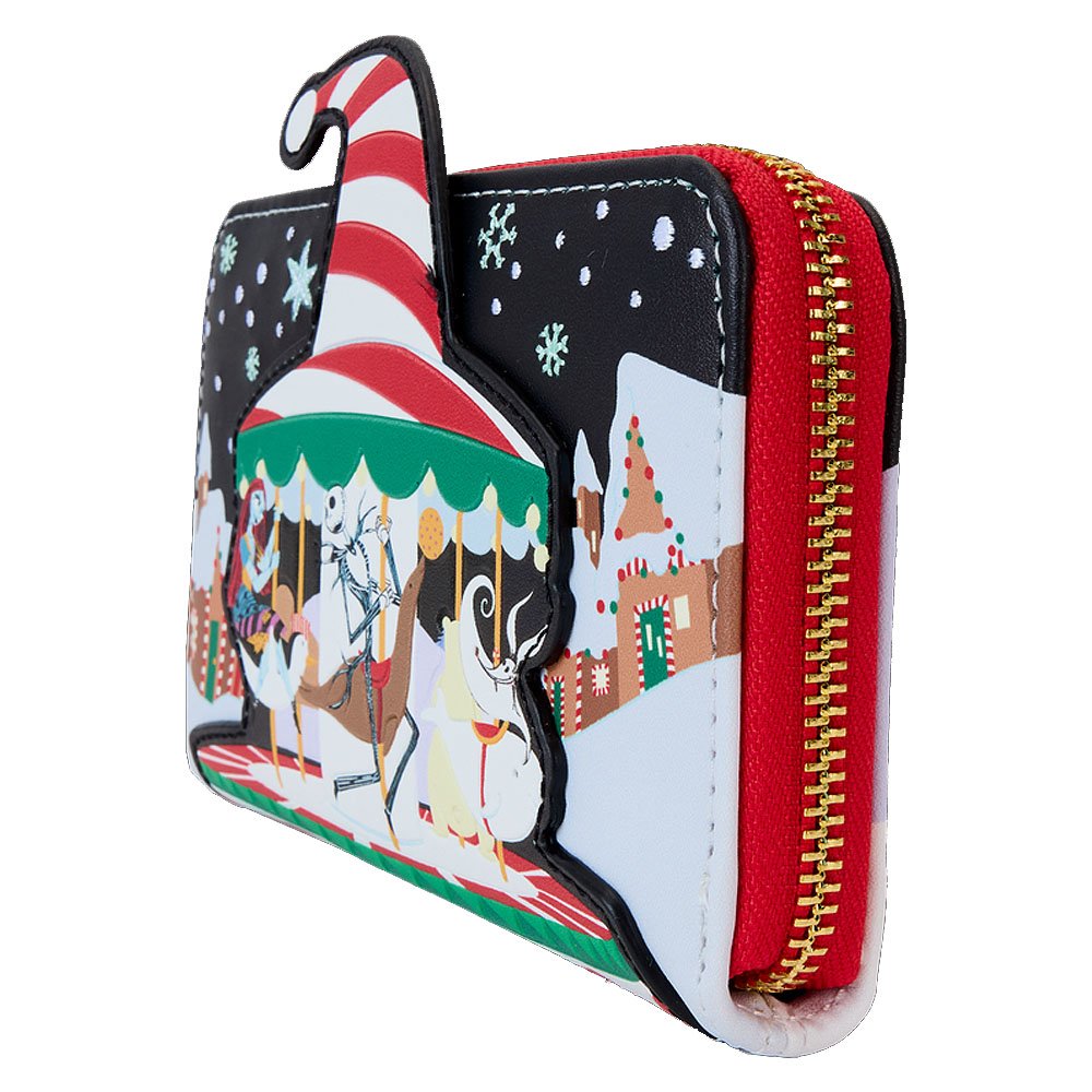 Loungefly x The Nightmare Before Christmas Candy Cane Carousel Zip Around Wallet