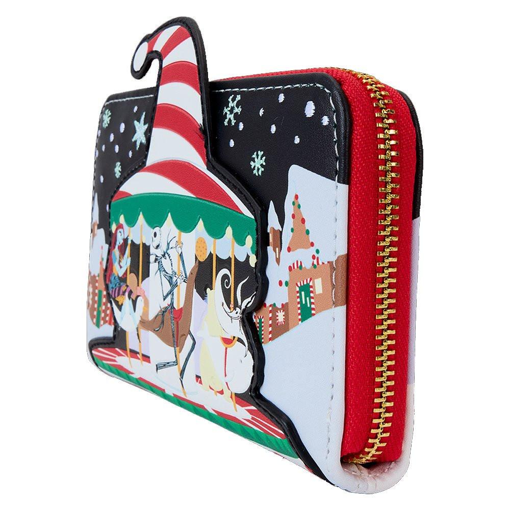 Loungefly x The Nightmare Before Christmas Candy Cane Carousel Zip Around Wallet
