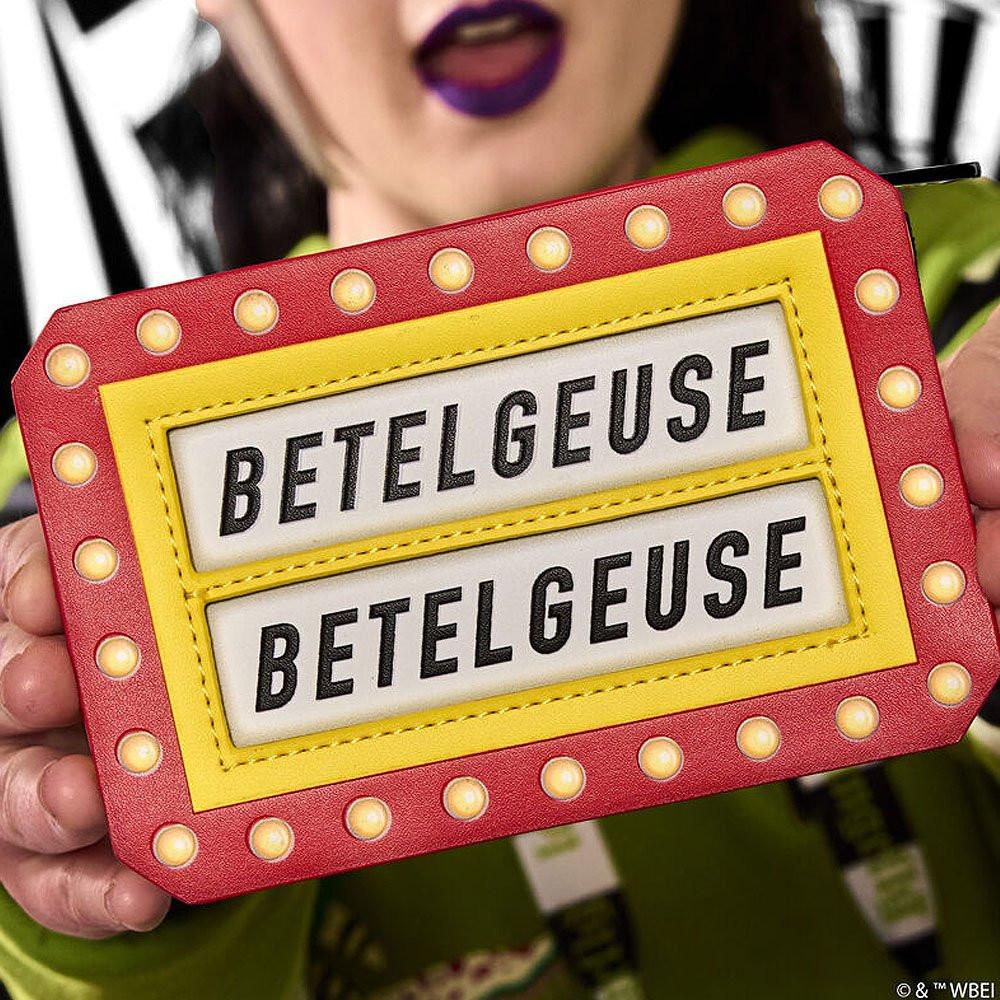 Loungefly x Beetlejuice Here Lies Betelgeuse Marquee Glow Large Card Holder