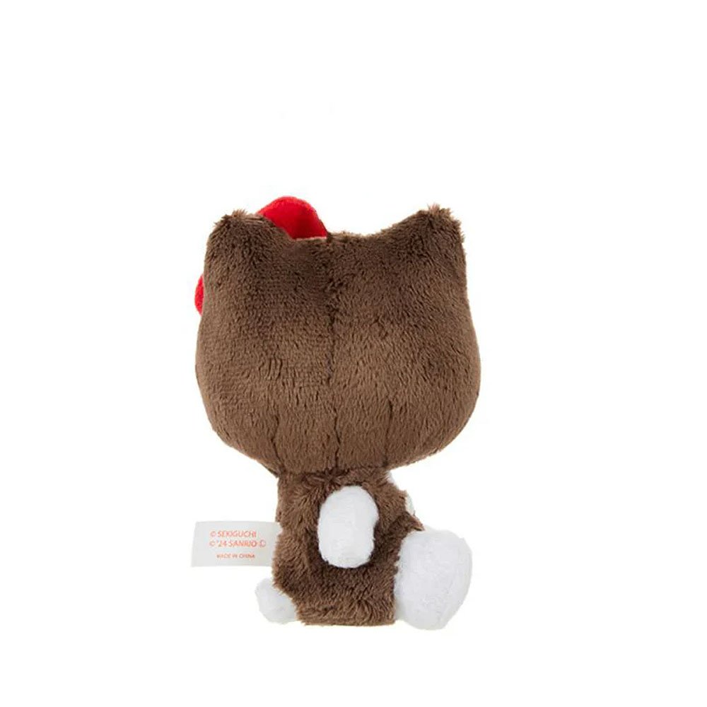 Hello Kitty x Monchhichi Clip-On Plush Keychain : Hello Kitty Dressed as Monchhichi