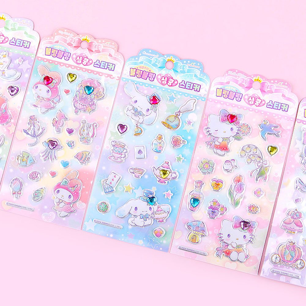 Sanrio Epoxy Puffy 3D Sticker with Rhinestones