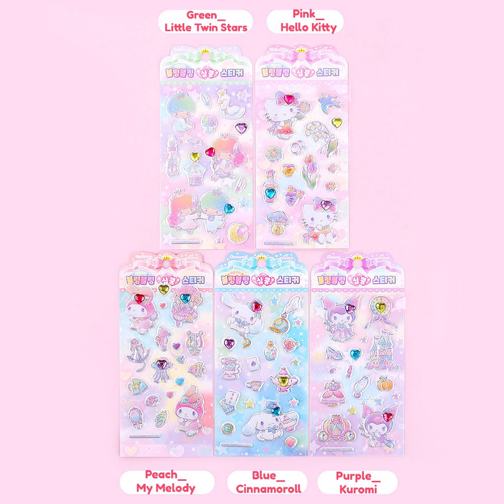 Sanrio Epoxy Puffy 3D Sticker with Rhinestones