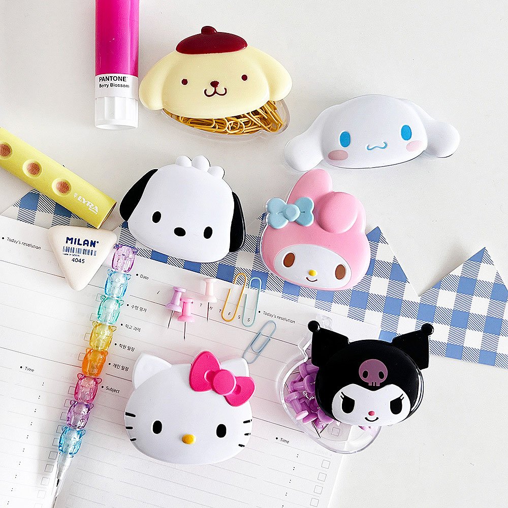 Sanrio Characters Push Pin with Face Case
