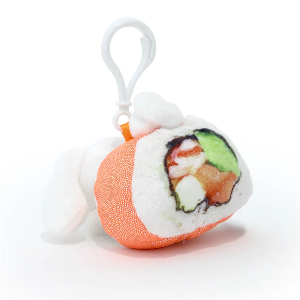 Cinnamoroll California Roll Sushi Mascot Clip On Plush