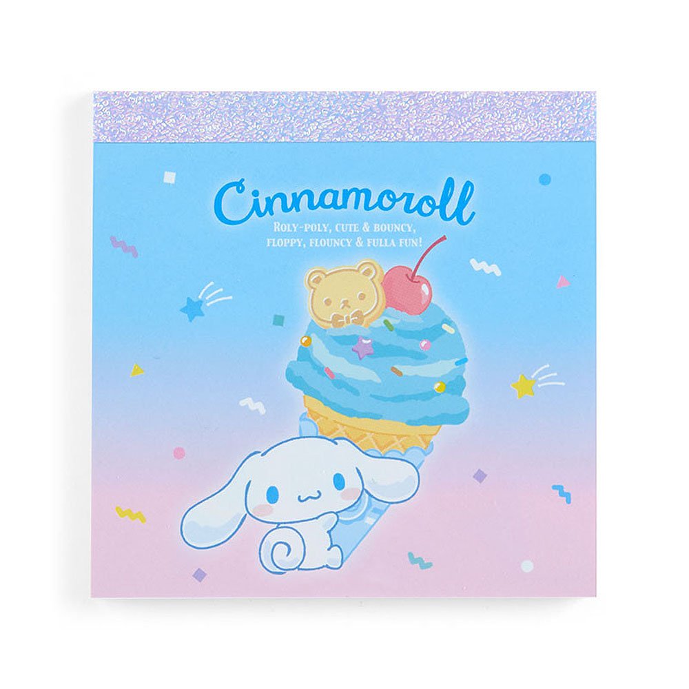 Sanrio Cinnamoroll Memo Pad :Ice Cream Party
