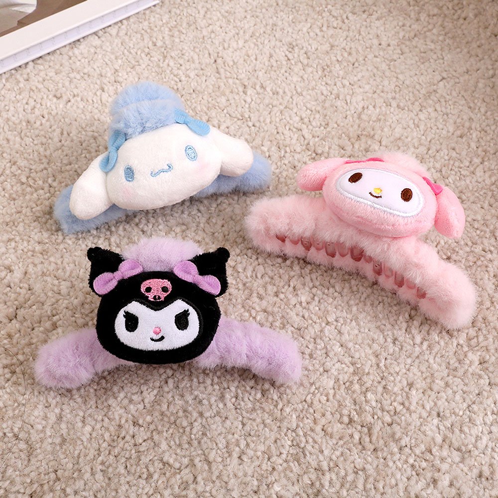 Sanrio Characters Plush Hair Claw Clip