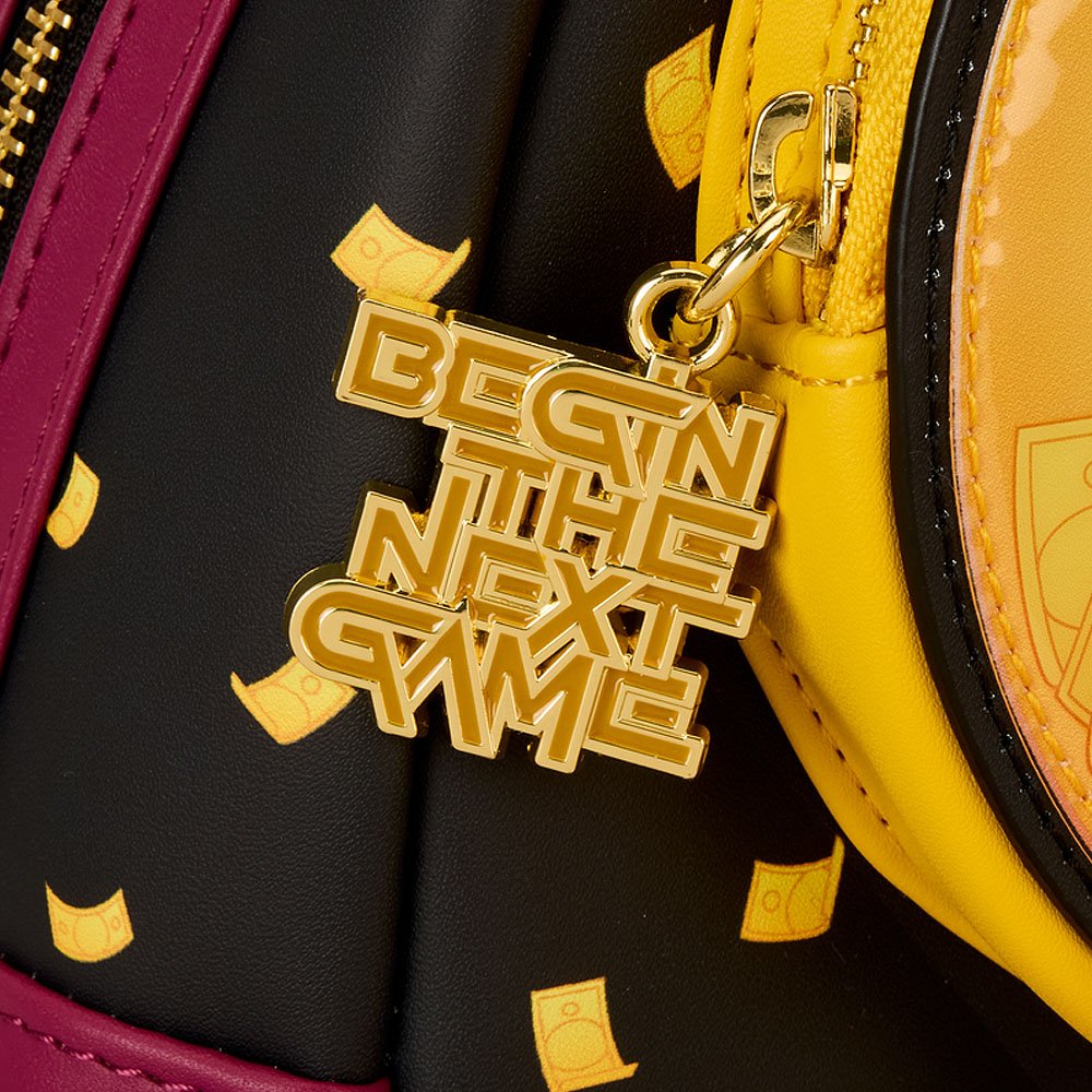 Loungefly x Squid Game Piggy Bank Masked Men Glow Mini Backpack