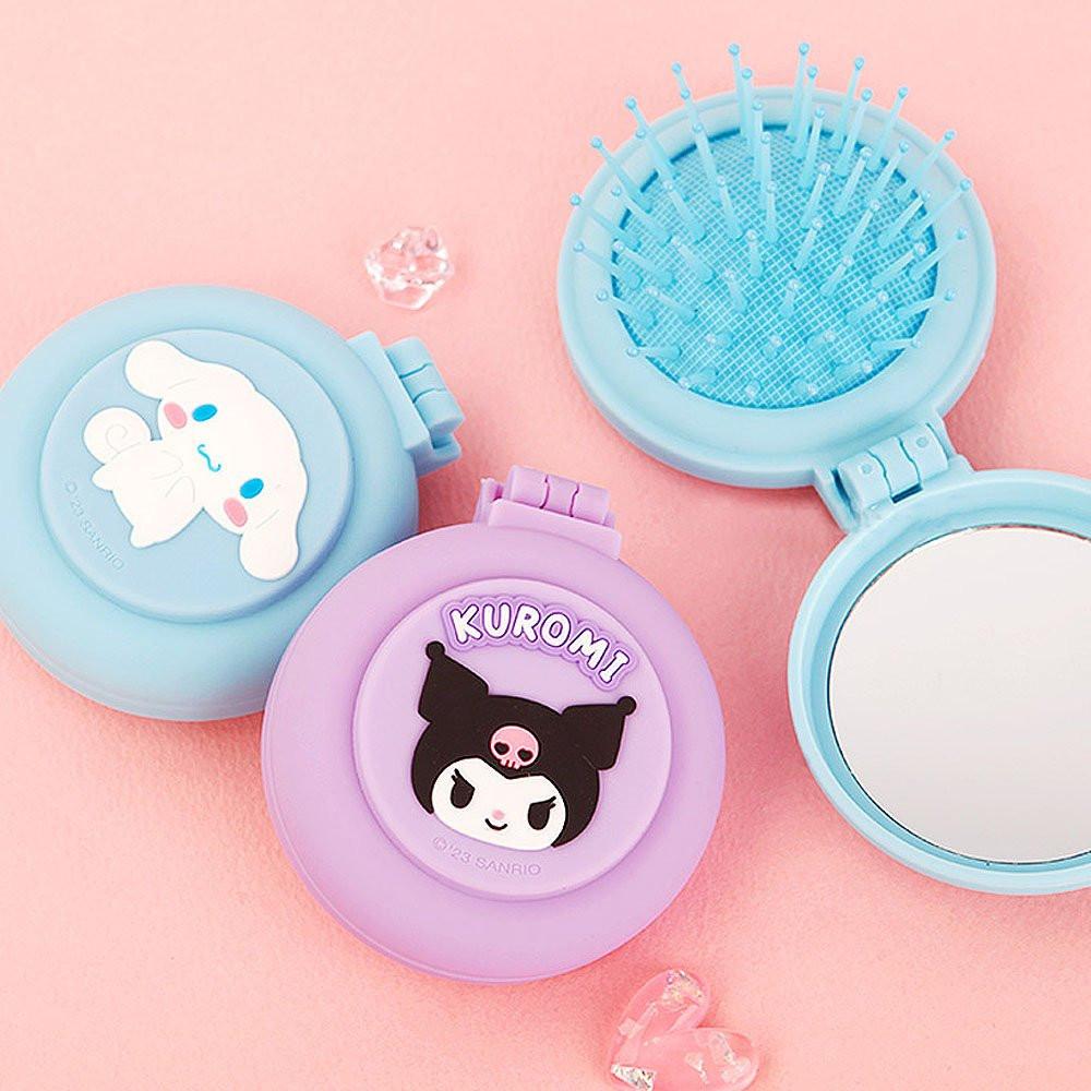 Sanrio Characters 2 in 1 Mirror Brush Set