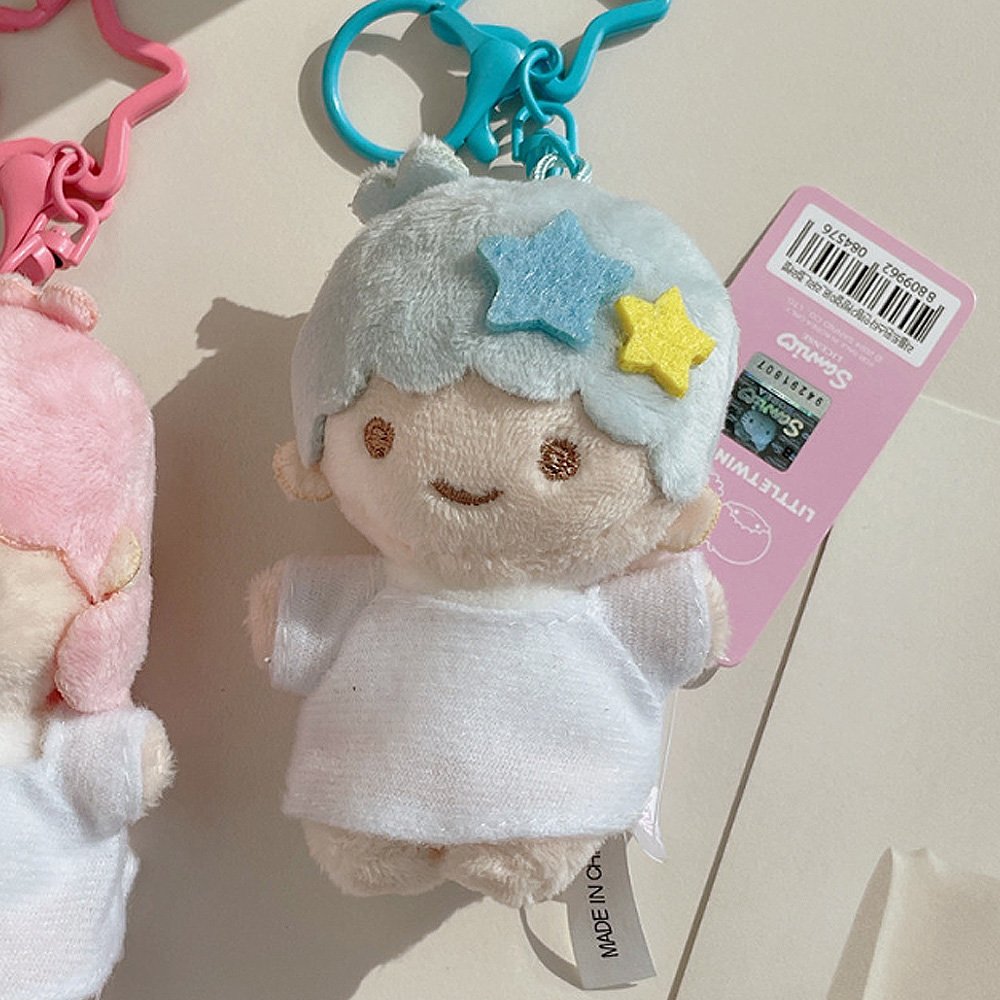 Sanrio Little Twin Stars Mascot Plush Keychain