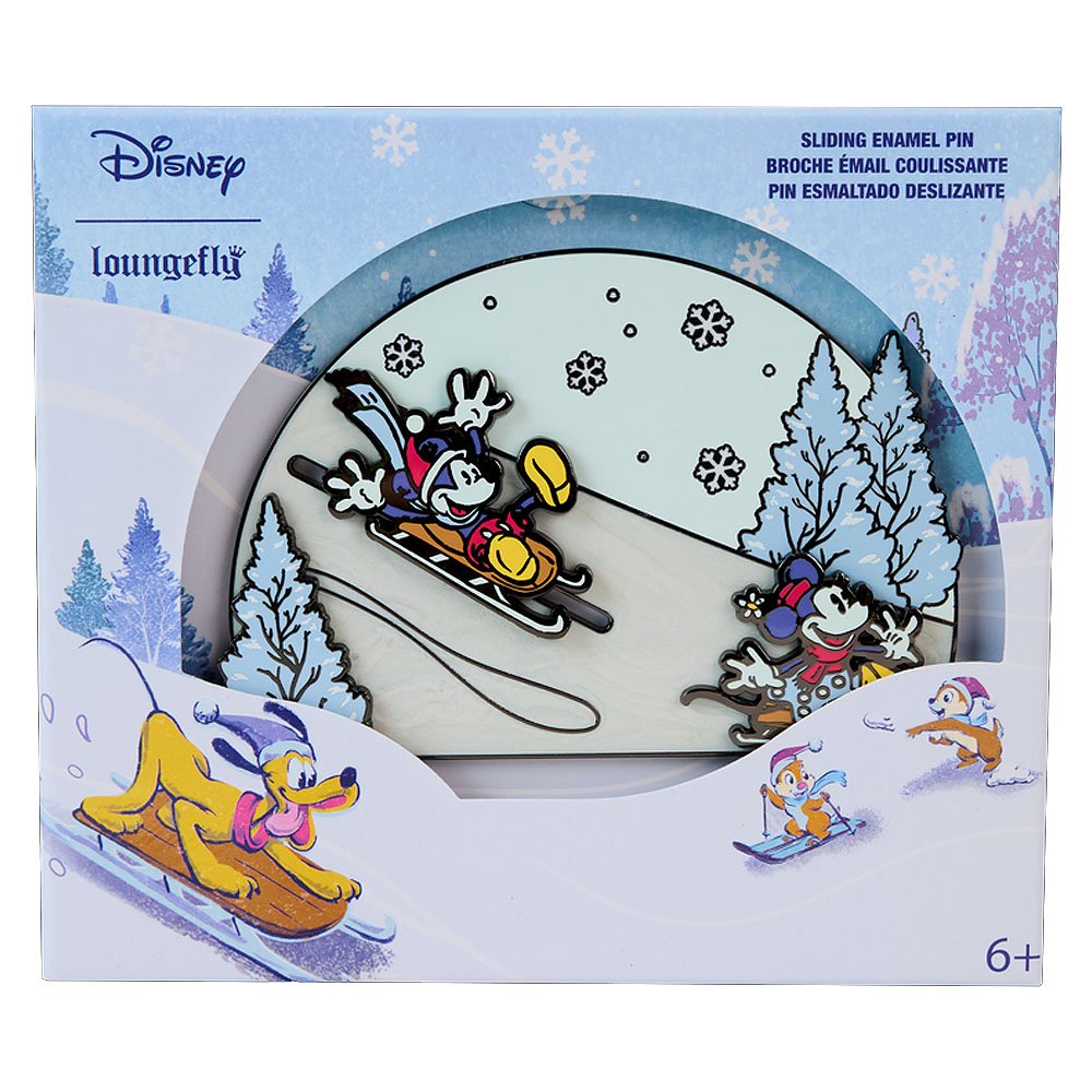 Loungefly x Mickey & Friends Winter Wonderland 3" Collector Box Sliding Pin