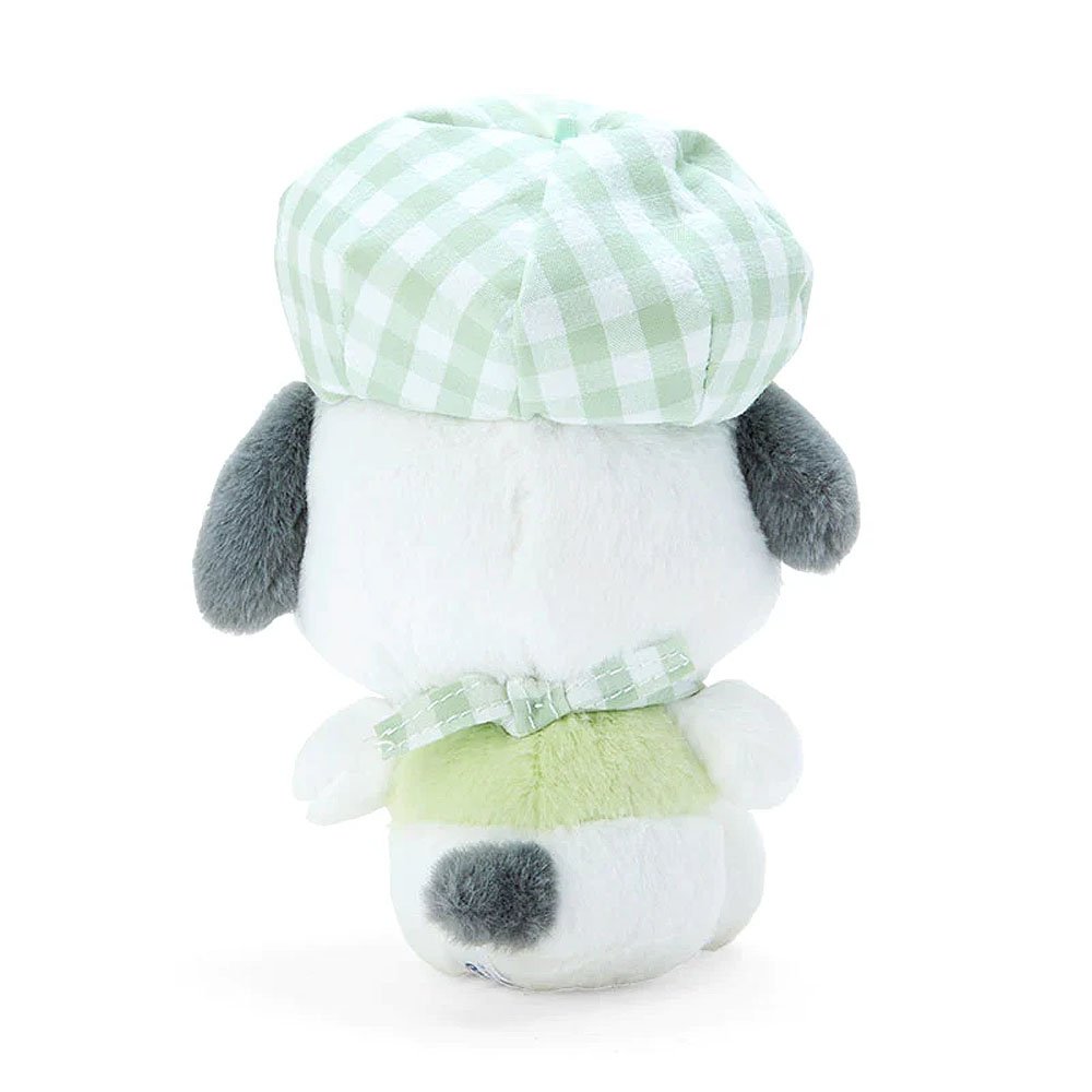Pochacco Gingham Casquette Mascot Clip-On Plush