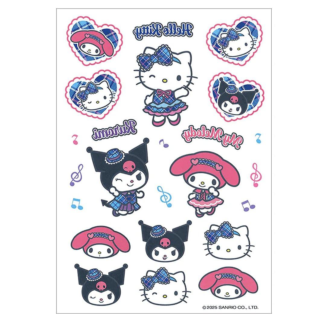 Sanrio Girls Group Temporary Tattoo Sheet