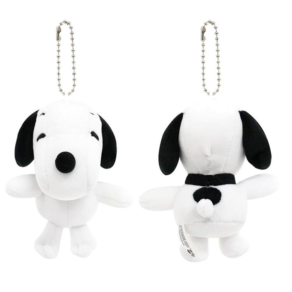 Back Peanuts Snoopy plush with ball chain