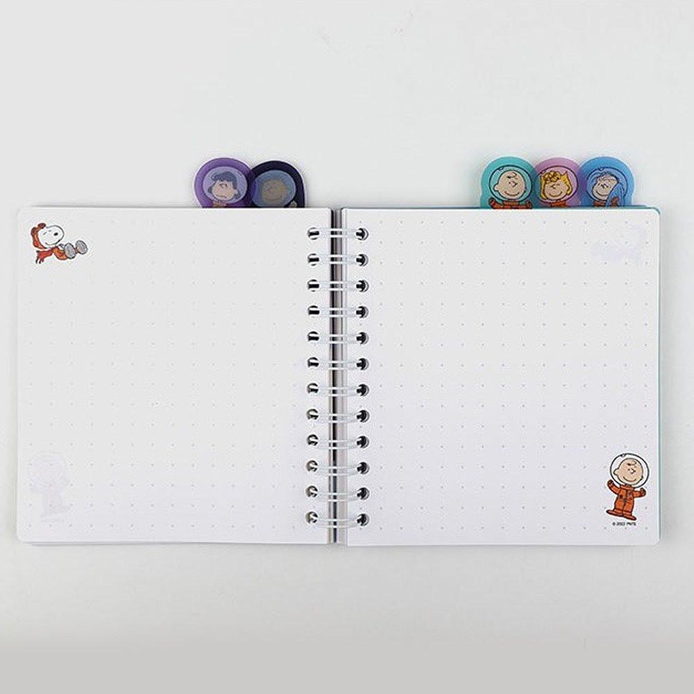 Peanuts Snoopy Space 4-Tab Index Notebook