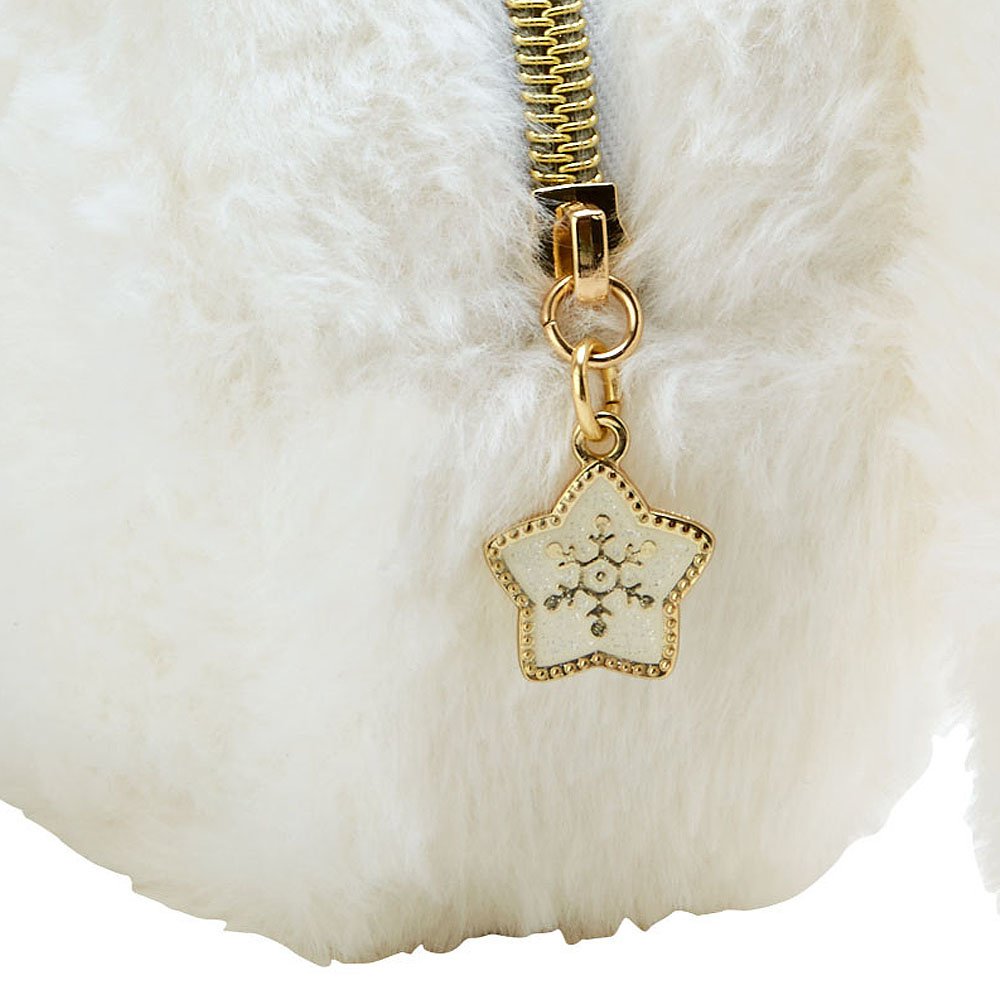 Cinnamoroll Fluffy Plush Clutch: White Gold