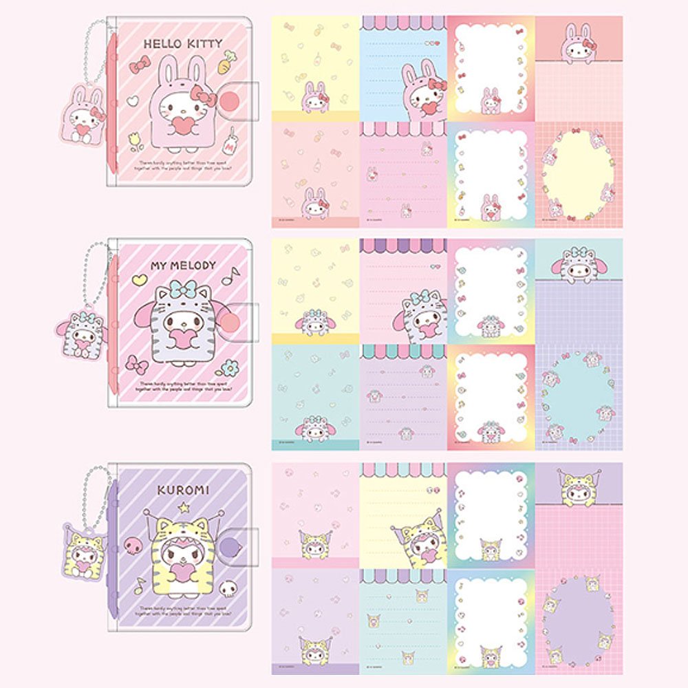 Sanrio Character 3 Ring Mini Diary
