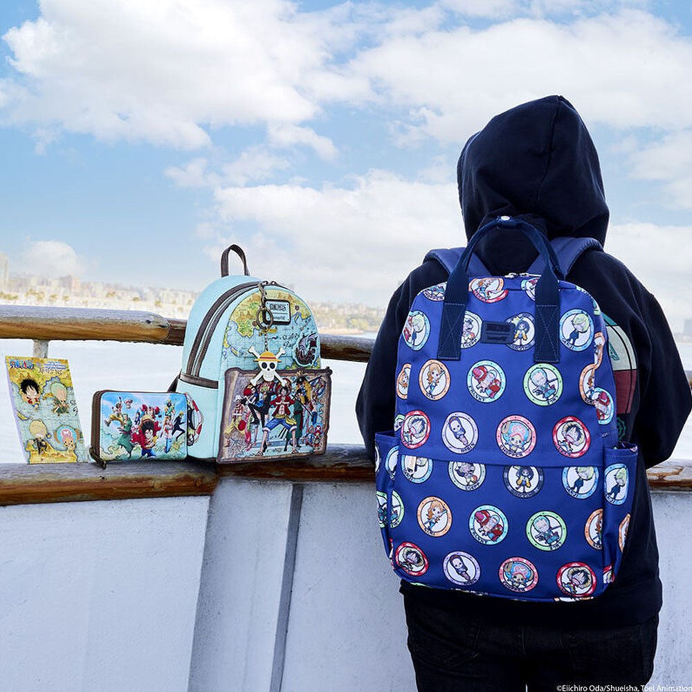 Loungefly x One Piece 25th Anniversary Chibi 4-Piece Pin Set