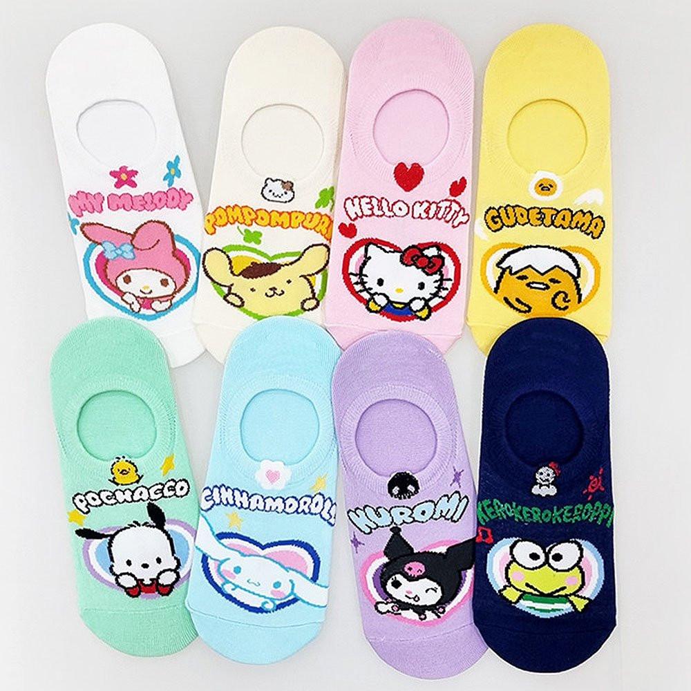 Sanrio Characters Heart No Show Socks