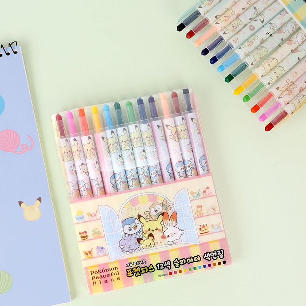 Pokemon Twist Up 12-Color Pencil Set