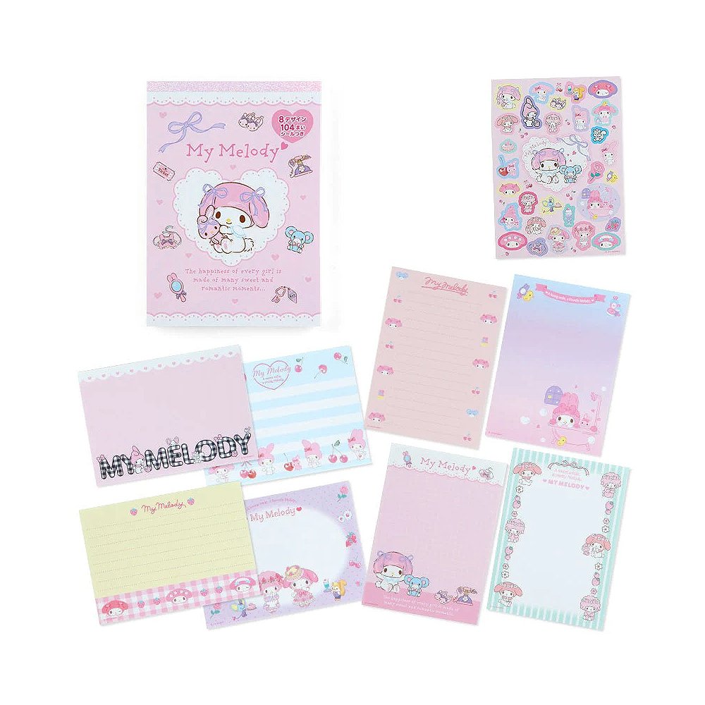 Sanrio My Melody Memo Pad & Sticker Set