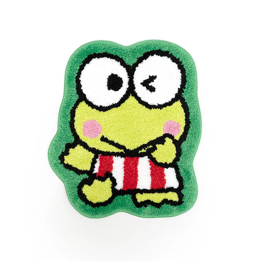 Keroppi Playful Pattern Die-Cut Rug