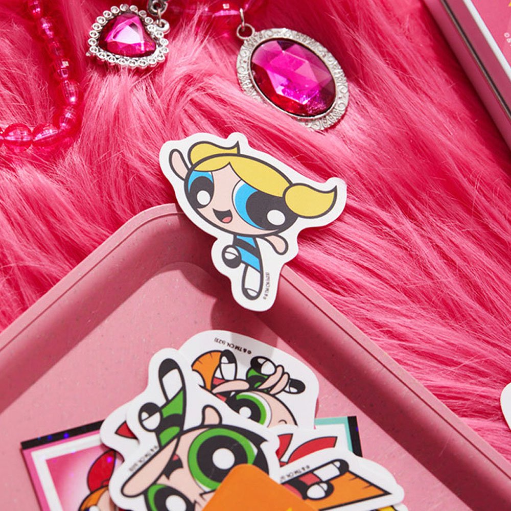 The Powerpuff Girls Y2k Tin Case Sticker Set